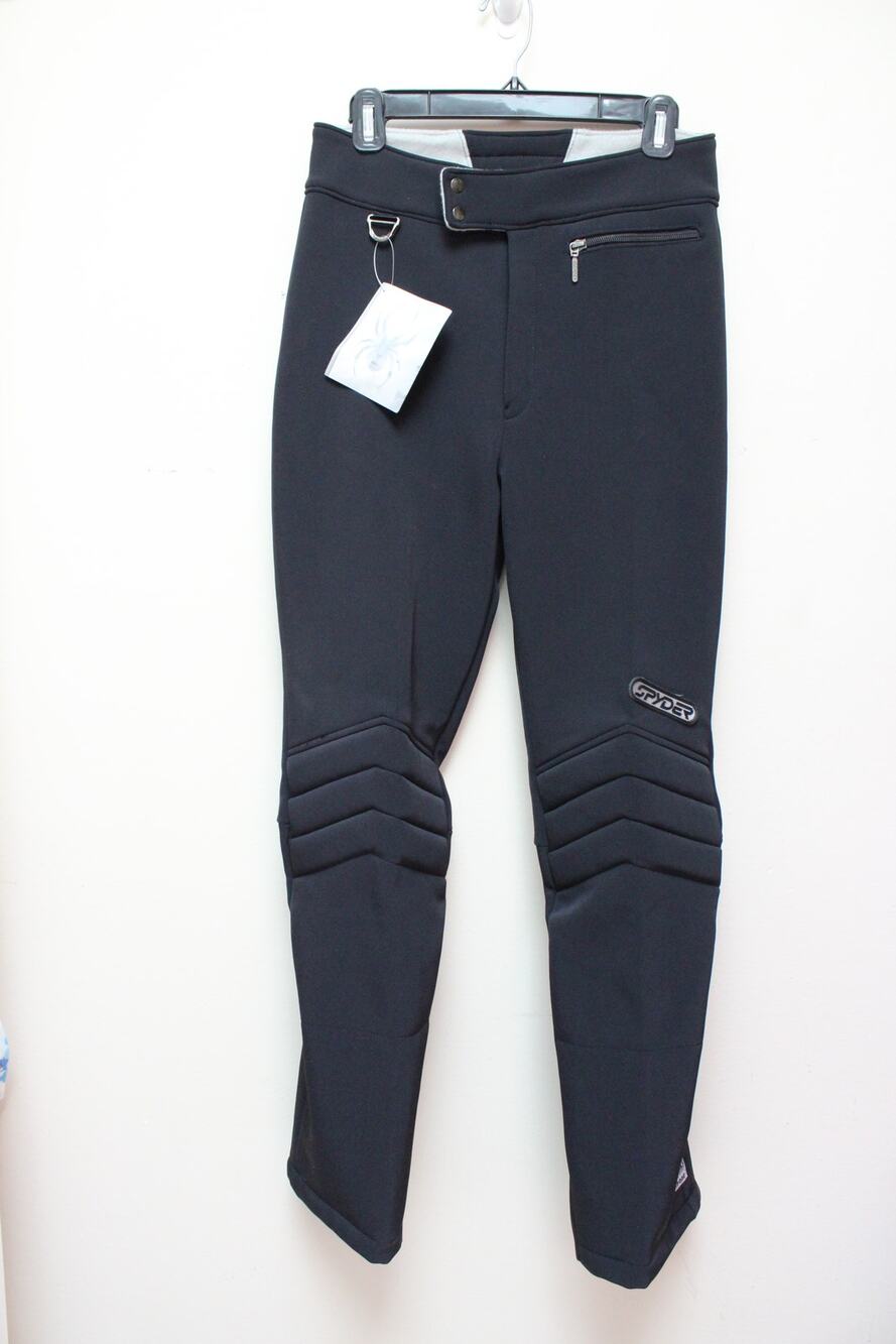 NWT Vintage Spyder Japan Black Euro Entrant Deadstock Snow Pants Ladies 12/Small